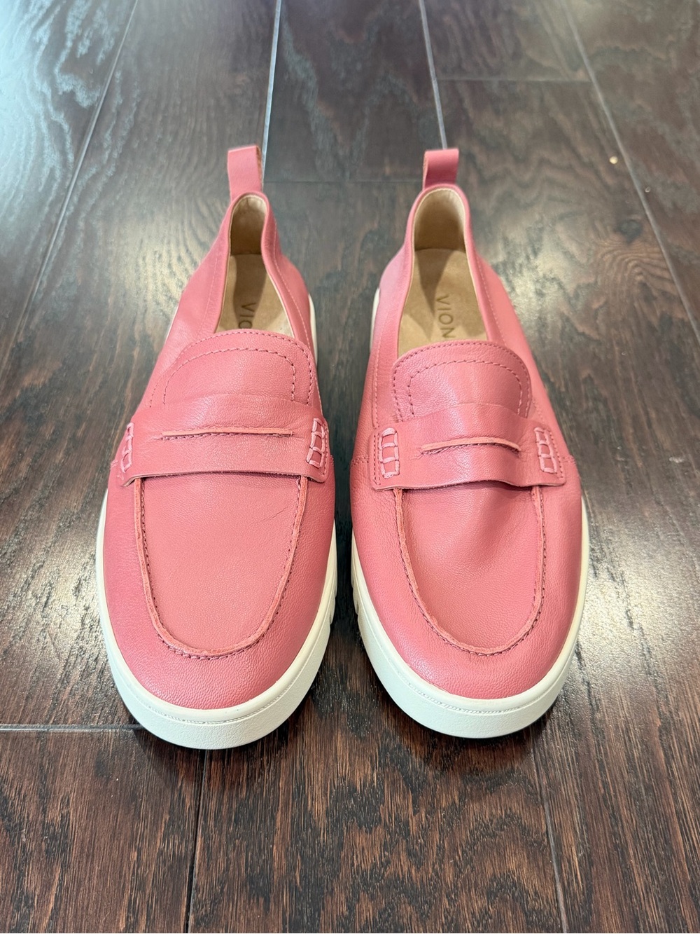 Vionic Women Chantel Slip On Loafers Pink Leather Women Size 8.5